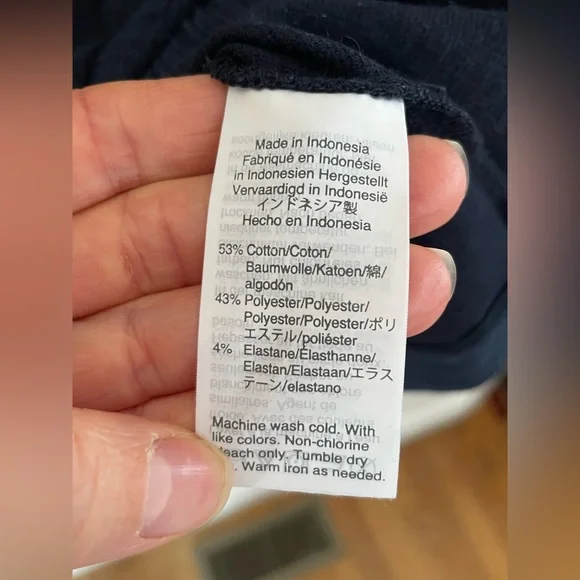 Madewell Crosshatch Side-Tie Dress XS In Navy Blue - Picture 10 of 10